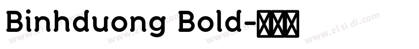 Binhduong Bold字体转换